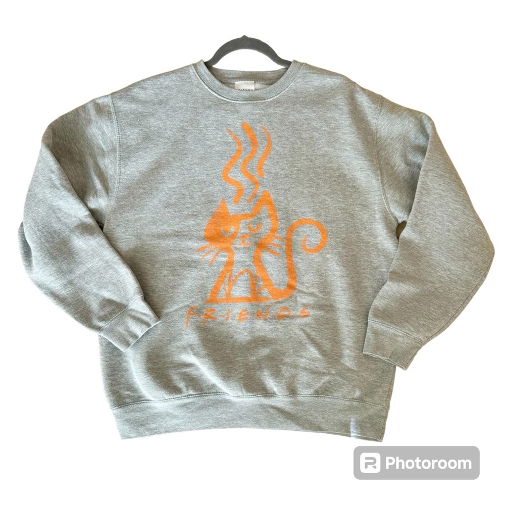 FRIENDS Sweatshirt Orange Smelly Cat Size L/XL